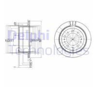 Delphi Disco freno BG3534 ventilato – 2 pezzi per Toyota/Lexus
