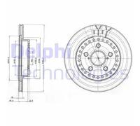 Delphi Dischi freno BG3536 anteriore ventilato 2 pezzi per Toyota RAV 4 I 1994-1999
