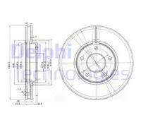 DELPHI BG3547 Disco freno