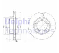 DELPHI BG3558 Disco freno