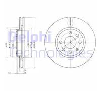 Discofreno BG3569 DELPHI per OPEL