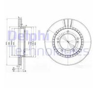 DELPHI BG3587 Disco freno