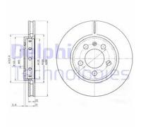 Delphi Dischi freno BG3611 posteriori ventilati – 2 pezzi per Audi, VW, Seat, Skoda