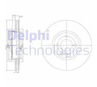 2x Disco freno ventilato BG3661C DELPHI per MINI MINI MINI Cabriolet