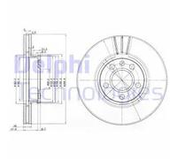 Delphi Disco freno BG3696 – anteriore ventilato – kit coppia per Ford, VW, SEAT