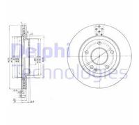 Discofreno BG3709 DELPHI per MERCEDES-BENZ