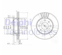 Discofreno BG3749 DELPHI per HYUNDAI