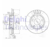 DELPHI BG3785 Disco freno