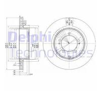 DELPHI BG3811 Disco freno