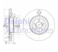 Dischi freno DELPHI BG3818 anteriore, ventilato, 2 Pezzo