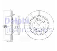 DELPHI BG3821 Disco freno