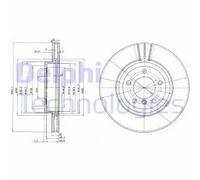 2x Disco freno ventilato BG3830 DELPHI per BMW 3 Touring 3 Z4 Roadster Z4 Coupé