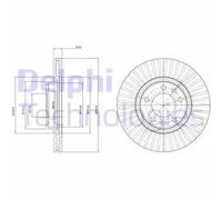 Discofreno BG3835C DELPHI per OPEL PEUGEOT