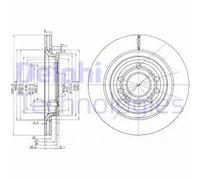 DELPHI BG3886C Disco freno