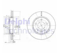 Discofreno BG3893 DELPHI per VW