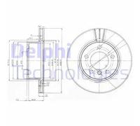 Discofreno BG3899C DELPHI per BMW