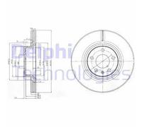 Discofreno BG3942 DELPHI per AUDI