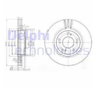DELPHI BG3977 Disco freno