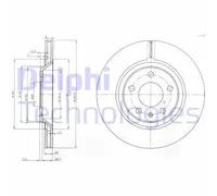 2x Disco freno ventilato BG3997 DELPHI per AUDI A4 B6 Avant A4 B7 A4 B7 Avant