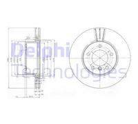 2x Disco freno ventilato BG3998C DELPHI per BMW 3 Touring 3 Cabriolet 3 1