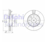 DELPHI BG4013 Disco freno