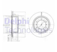 Discofreno BG4014 DELPHI per HYUNDAI