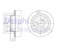 2x Disco freno ventilato BG4021C DELPHI per LAND ROVER RANGE ROVER SPORT I