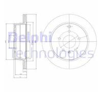 Delphi Disco freno BG4069 - Kit coppia posteriore per Opel, Chevrolet