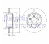 DELPHI BG4073 Disco freno