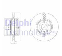 2x Disco freno ventilato BG4080C DELPHI per AUDI Q5 A4 B8 A5 A4 B8 Avant Q5 Van
