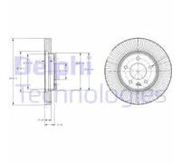 Discofreno BG4092C DELPHI per OPEL CHEVROLET