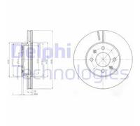 DELPHI BG4096 Disco freno