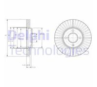 DELPHI BG4117 Disco freno