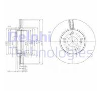 DELPHI BG4119 Disco freno
