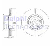 DELPHI BG4167 Disco freno