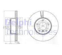 Discofreno BG4172C DELPHI per BMW