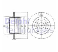 2x Disco freno ventilato BG4174 DELPHI per NISSAN PATHFINDER III