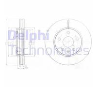 2x Disco freno ventilato BG4187C DELPHI per OPEL SAAB