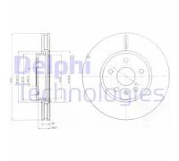 2x Disco freno ventilato BG4189C DELPHI per OPEL SAAB CHEVROLET VAUXHALL