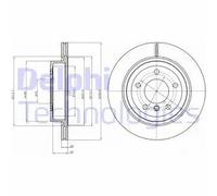 2x Disco freno ventilato BG4223C DELPHI per BMW Z4 Roadster