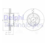 DELPHI BG4227C Disco freno