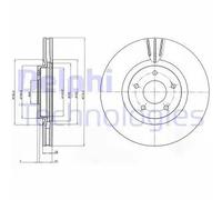 Discofreno BG4231C DELPHI per RENAULT NISSAN