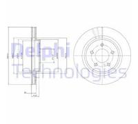 2x Disco freno ventilato BG4240C DELPHI per VOLVO V60 I V70 III S80 II S60 II