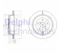 DELPHI BG4267 Disco freno