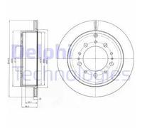 DELPHI BG4275 Disco freno