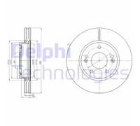2x Disco freno ventilato BG4281C DELPHI per HYUNDAI KIA