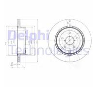 DELPHI BG4287 Disco freno