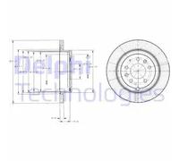 DELPHI BG4336 Disco freno