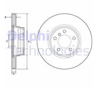 DELPHI BG4458C Disco freno