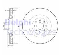 DELPHI BG4566C Disco freno